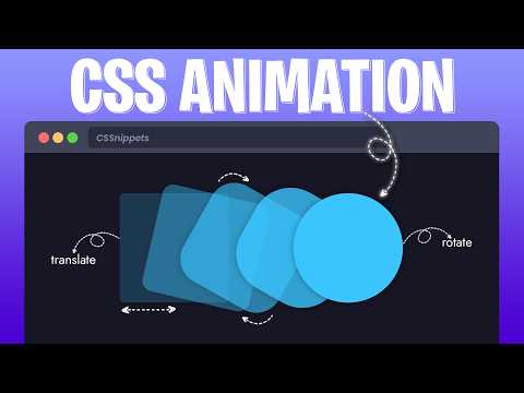 Master CSS Animation Property in 11 Minutes [Full Tutorial] 🚀