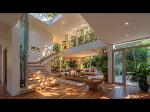 🌿 Sunlit Luxury Home ☀️ Soft Jazz & Calm Morning Vibes for Focus, Relax & Study