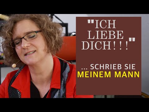 "I love you!!!" ... she wrote to my husband