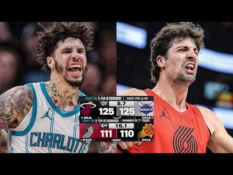 THRILLING ENDINGS From Night 1 Of SoFi Play-In Tournament | April 14, 2026