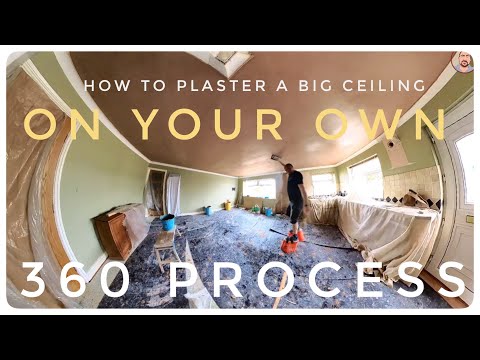 How to plaster a big ceiling in your own. How to get Extra time.