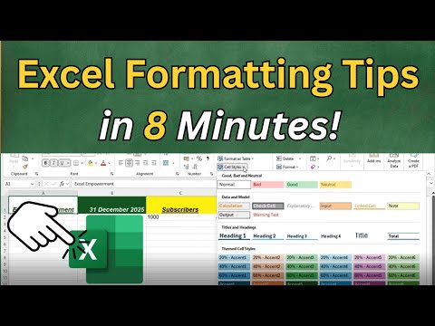 Excel Formatting Basics: Fonts, Colours & Cell Styles Made Easy