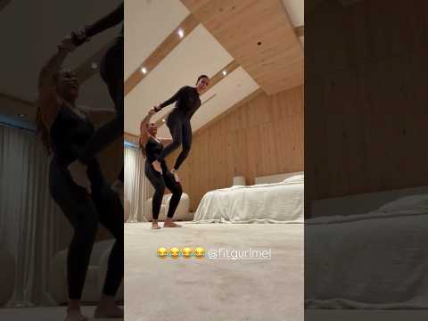 Kim Kardashian Nails the Titanic Couple Challenge With Trainer Melissa Alcantara #shorts