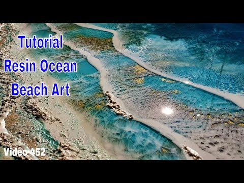 Epoxy Resin Ocean Art Tutorial Ocean Beach with Structure