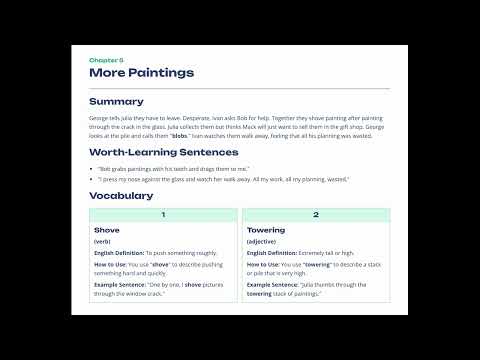 The One and Only Ivan - - Ch. Twelve to Ch. Angry (12) Vocab & Sentences