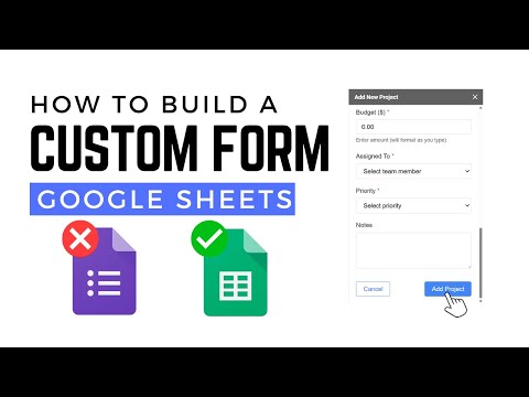 Build a Sidebar Form in Google Sheets - Better Than Google Forms!
