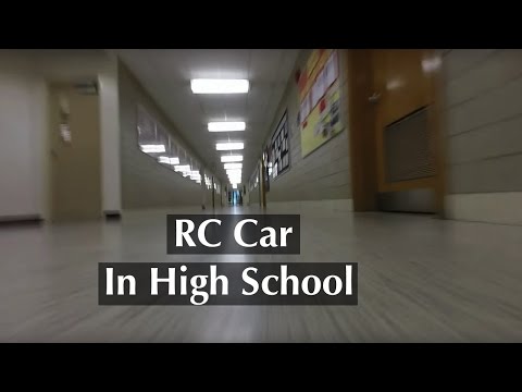 RC Car Driving In High School - FPV