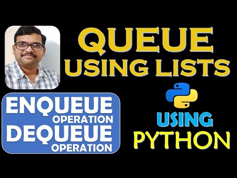 QUEUE IMPLEMENTATION USING LISTS IN PYTHON || QUEUE OPERATIONS || DSA USING PYTHON