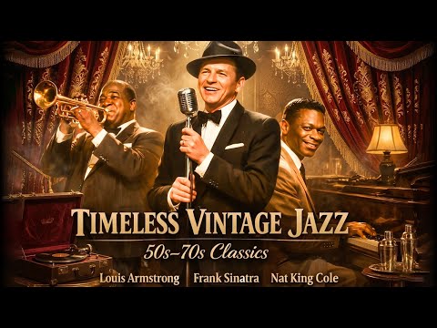 Louis Armstrong, Nat King Cole, Frank Sinatra 🎷 Timeless Vintage Jazz Hits (50s–70s Old Songs)