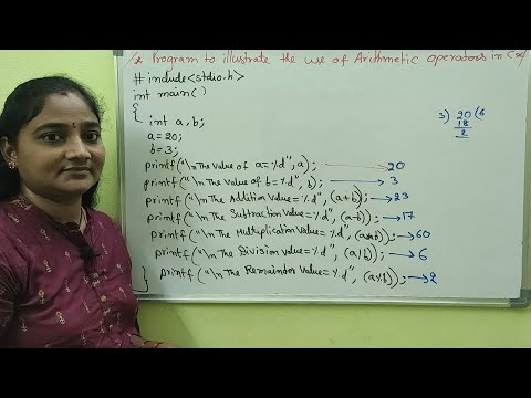 C-Language||Class-32|| Arithmetic Operators in C ||Both in Telugu and English||Telugu Scit Tutorials