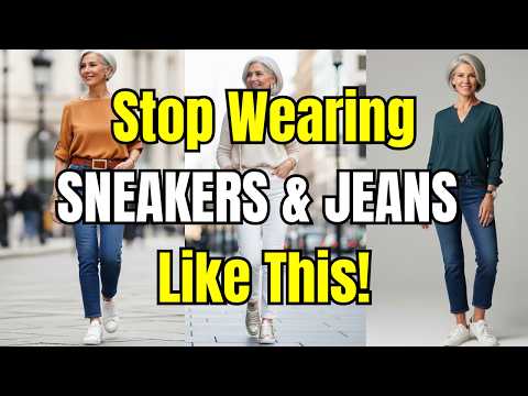 How to Wear SNEAKERS and JEANS at 60+ and Still Look AMAZING! (5 Genius Styling Hacks!)