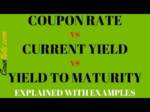 Coupon Rate vs Current Yield vs Yield to Maturity (YTM) | Explained with Example