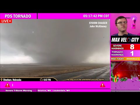 THE BIGGEST TORNADO I Have Ever Covered Live - The Nebraska Wedge Tornado On April 27th, 2025...