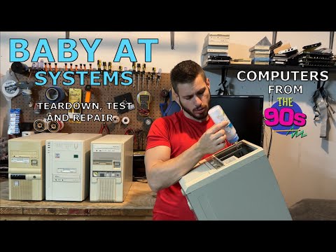 Baby AT Systems! Teardown, Test and Repair! Vintage computer towers from the '90s.