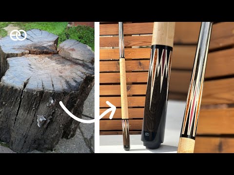 Turning a 5,000 Year Old Peat Bog Oak Into a Beautiful One-of-a-Kind Pool Cue