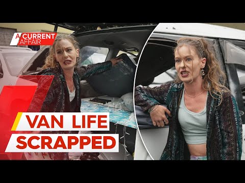 Woman's rage as campervan stripped for parts | A Current Affair