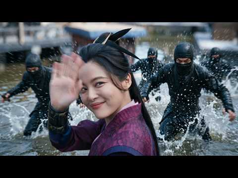 海棠朵朵武力強悍至極，一聲怒喝威勢震天，殺手們嚇得紛紛落荒而逃！