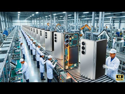 👉 Inside Massive Samsung Factory 🔥 How Millions of Galaxy Z Fold7 Smartphones Are Made