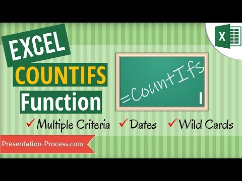COUNTIFS in Excel 2016 (Multiple Criteria, Date, Wild Card etc)