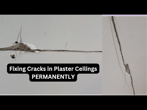 Fixing Cracks in Plaster Ceilings PERMANENTLY