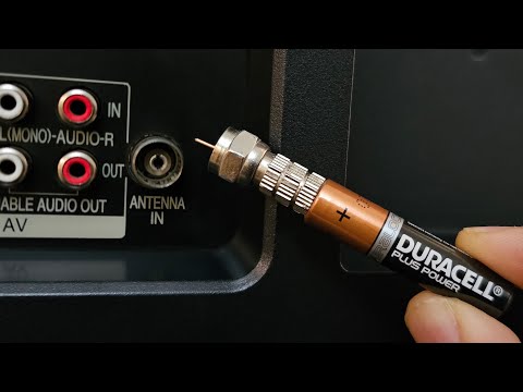 Insert Battery into the TV and watch all the channels in the world || Antenna Booster