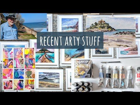 My Recent Art, A Mini Art Haul, Meeting Artist Stephen Quiller & Getting Art Gallery Paintings Ready