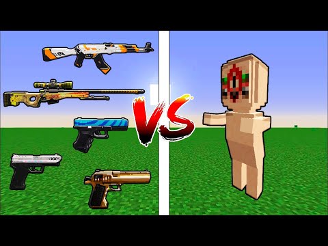 Which TaCZ Counter Strike Gun Can Beat SCP Bosses In Minecraft?