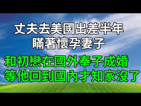 丈夫去美國出差半年，瞞著懷孕妻子，和初戀在國外奉子成婚，等他回到國內才知家沒了！#原创视频 #生活經驗 #人生感悟 #故事頻道 #為人處世 #打脸