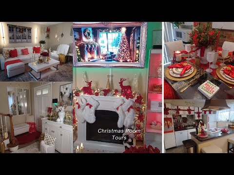 Glam Christmas Living Room and Festive Kitchen Tour/ New Furniture