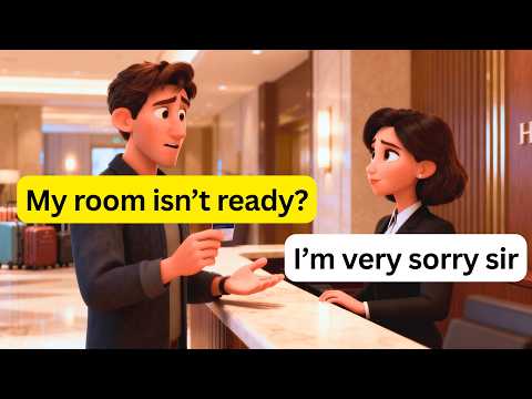 10 Easy English Conversations at Hotels | Real Life Dialogues A1 A2