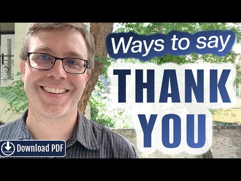 25 Ways to Say "Thank you" in English