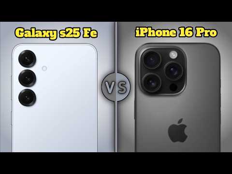 Samsung Galaxy S25 FE vs iPhone 16 Pro 🔥 Full Comparison | Camera, Performance & Battery Test!