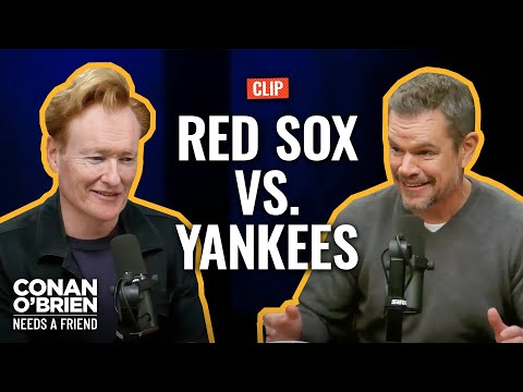 Conan Went To Red Sox-Yankees Game w/ Jack Nicholson (ft. Matt Damon) | Conan O'Brien Needs A Friend