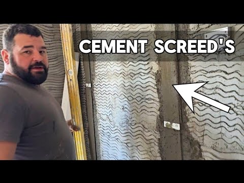 HOW TO RENDER A WALL PERFECTLY FLAT / dot and screed method