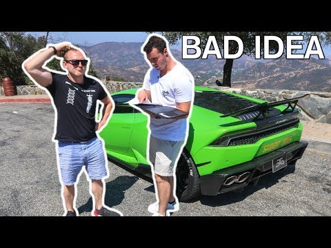 Car Throttle Takes Driving Test In A Lamborghini