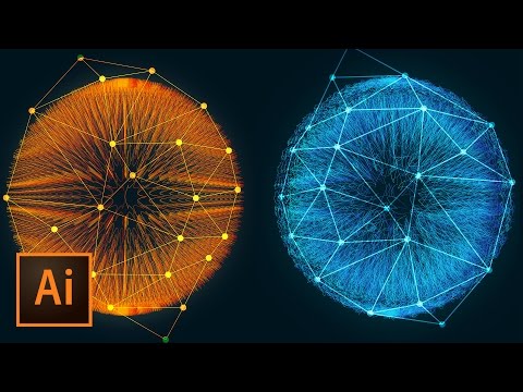 Incredible 3D Dots and Lines Glowing Fiber Effect in Illustrator