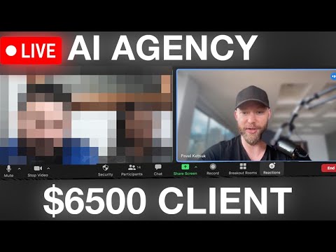 I SIGNED A CLIENT FOR MY NEW AI AGENCY (Live Sales Call)
