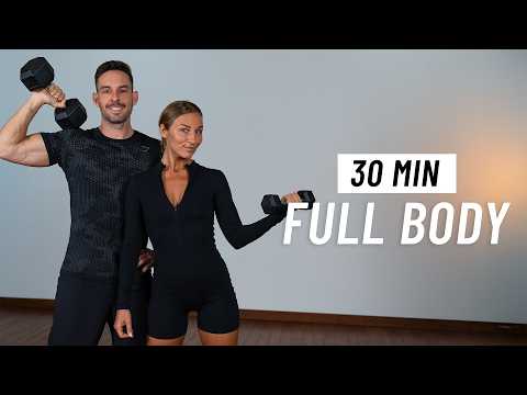 30 Min Full Body Dumbbell Workout At Home - Build Muscle