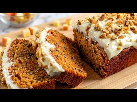 Nur Haferflocken und Karotten! Dieser Karottenkuchen ist so einfach zuzubereiten!