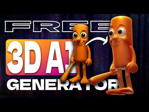 Best FREE AI 3D MODEL GENERATOR is Here! ( Hunyuan 3D )