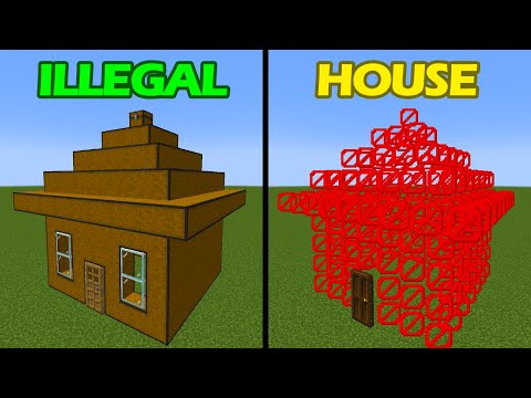 Illegal Houses In Minecraft be like: