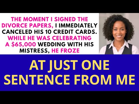 I canceled all cards after the divorce — at his wedding with his mistress, one sentence from me...