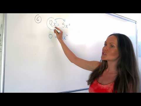 The Maths Prof: Solving Quadratic Equations by Factorising