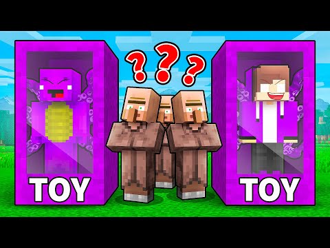 JJ and Mikey Became DARK TOY to Prank Villagers in Minecraft (Maizen)