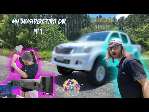WHAT HAVE I CREATED!!! A MINI ME  (MY DAUGHTERS FIRST CAR) PT1 #toyota #hilux