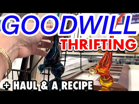 THRIFT WITH ME at Goodwill for home decor + THRIFT HAUL * Thrifted kitchen time!