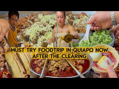 MUST TRY FILIPINO STREETFOOD IN QUIAPO NOW | AFTER THE CLEARING | KAFOODTRIP