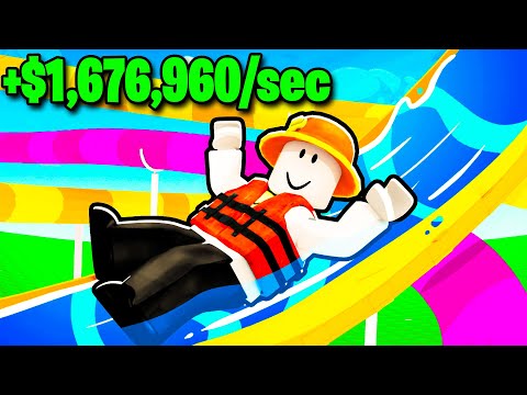 I Spend $1,234,567 and build the BEST Waterslide in Roblox