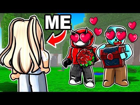 I Pretended to be a E-GIRL to Troll My Friends in 99 Nights in the Forest!