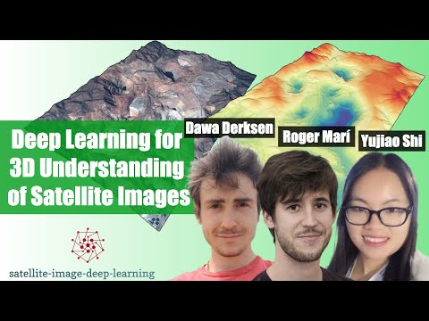 Deep learning for 3D understanding of satellite images